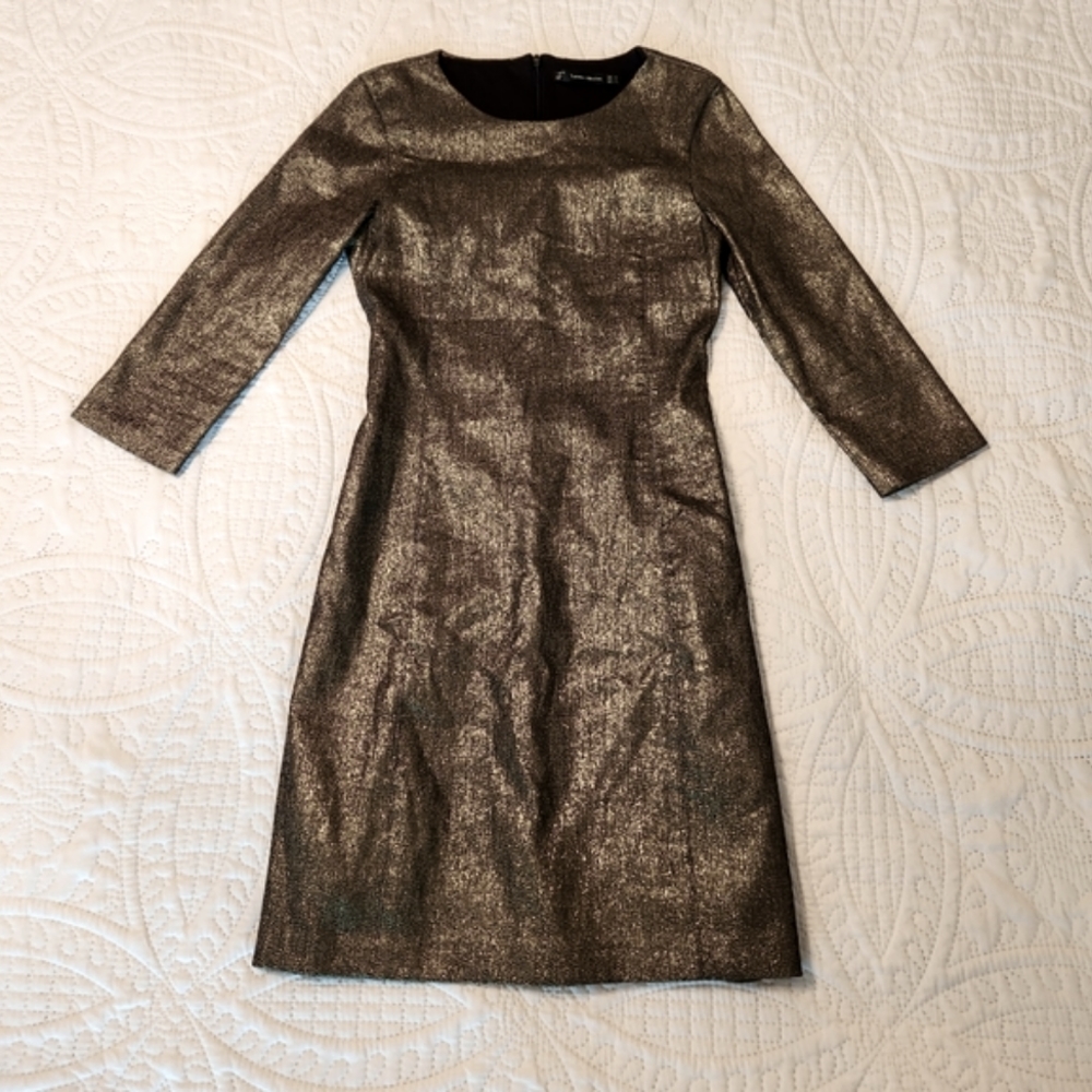 ZARA Mini Gold Dress
